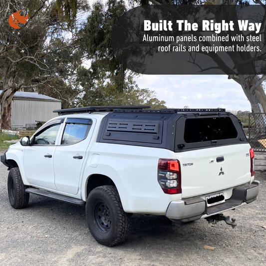 Steel Canopy For Mitsubishi Triton 2015 - 2023 - Dual Cab